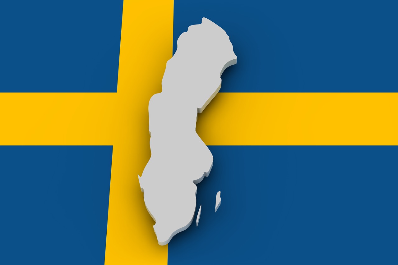 map sweden flag free photo