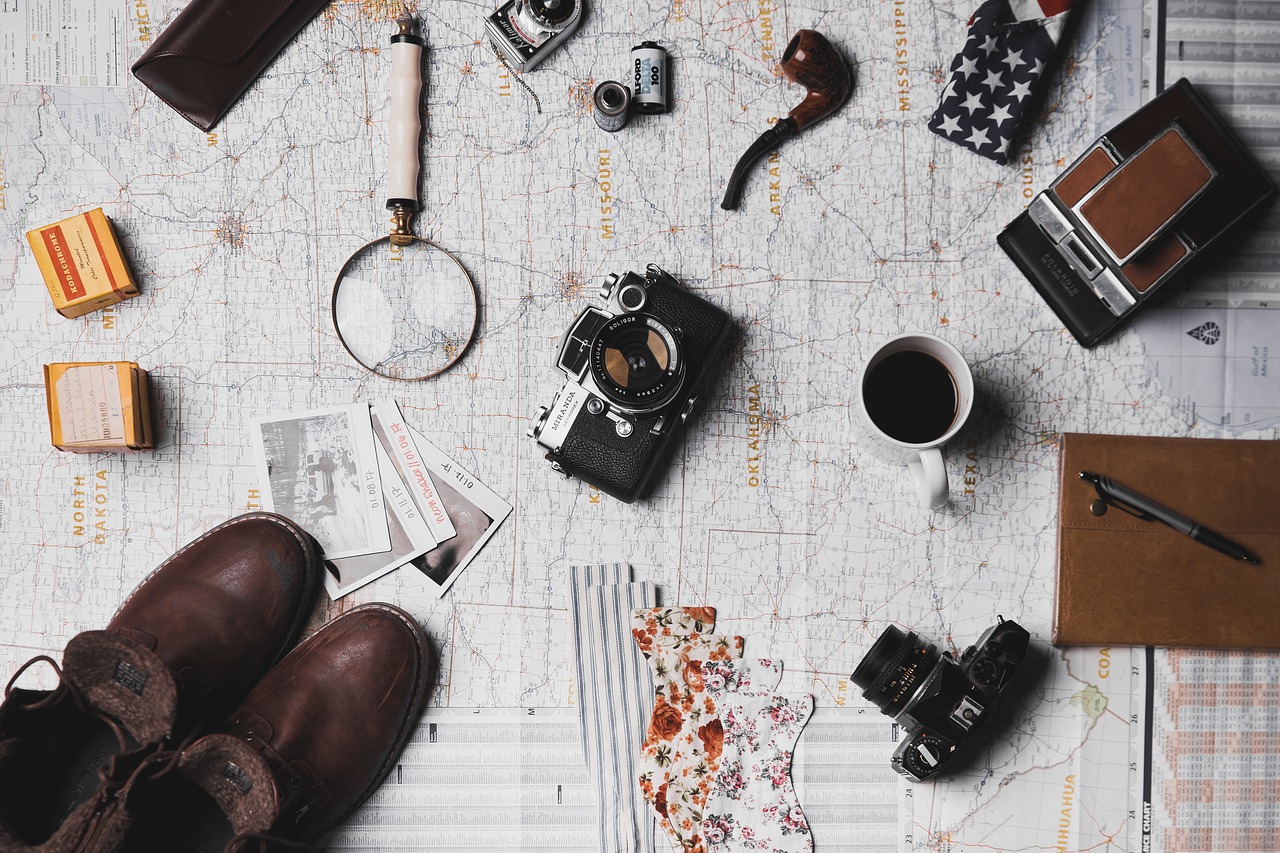 map microscope coffee free photo