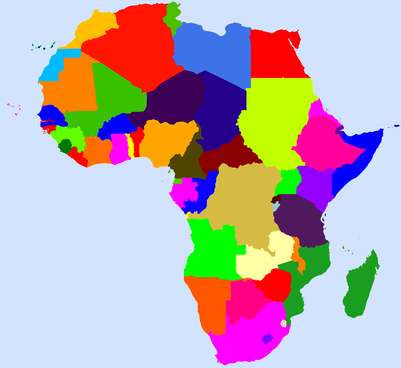 map africa continent free photo