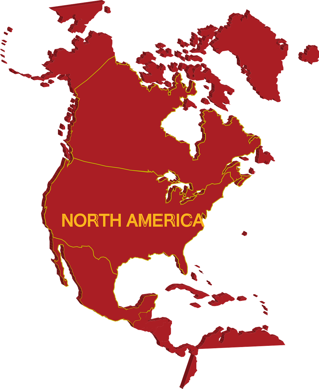 map north america free photo
