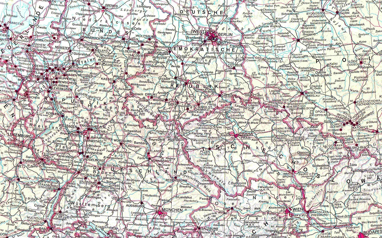 map eastern bloc czech republic free photo