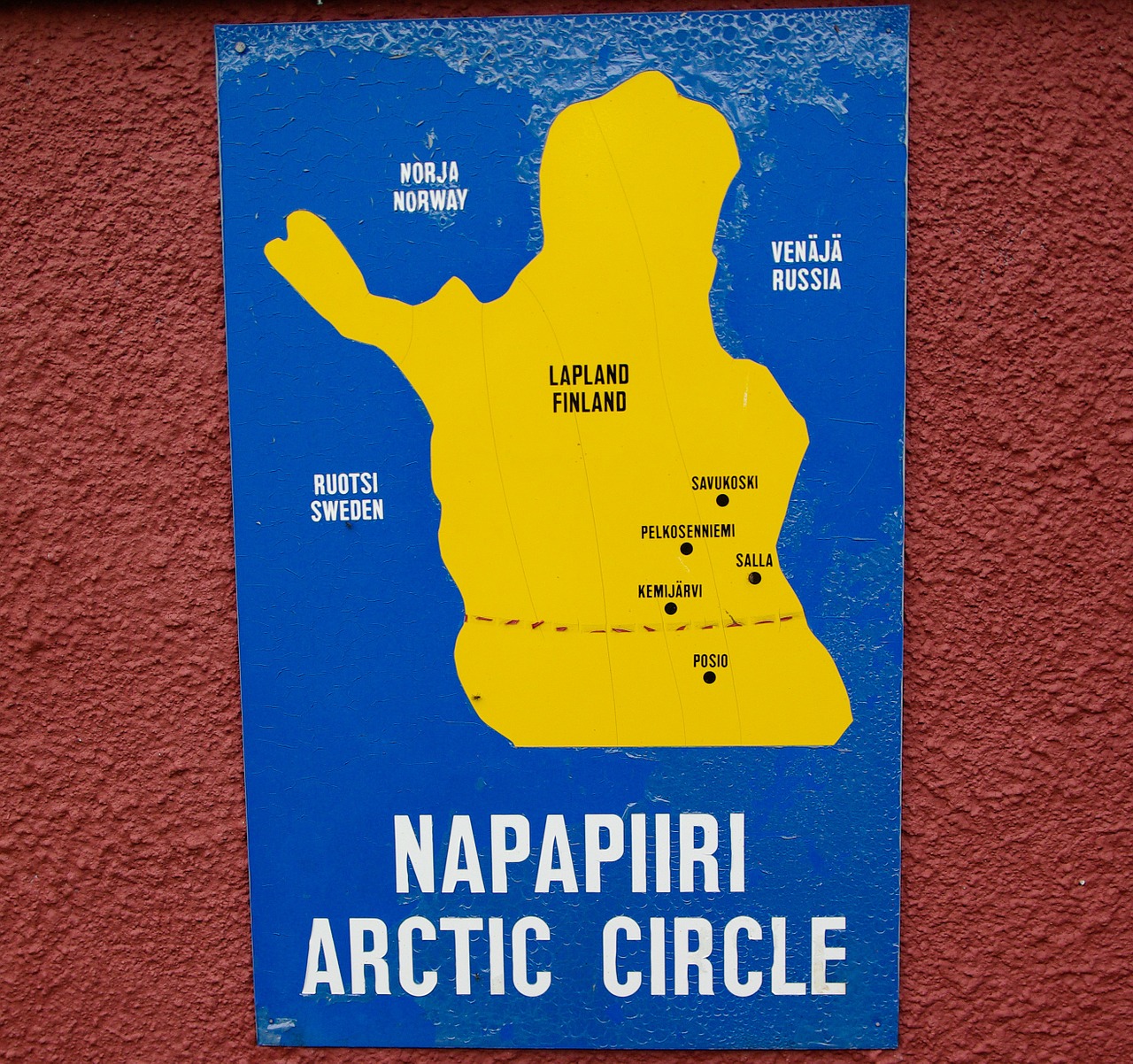 map lapland arctic circle free photo