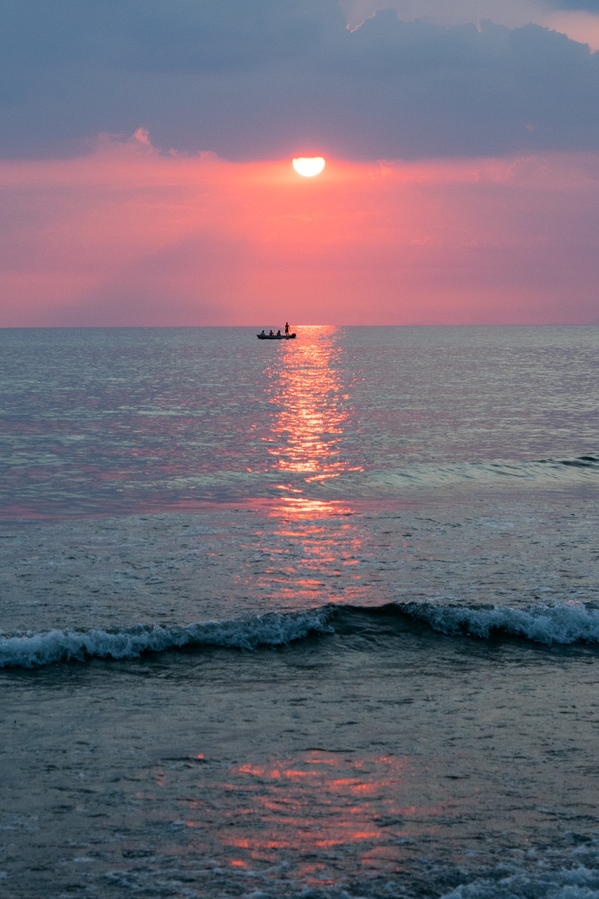 mar  sunset  ocean free photo