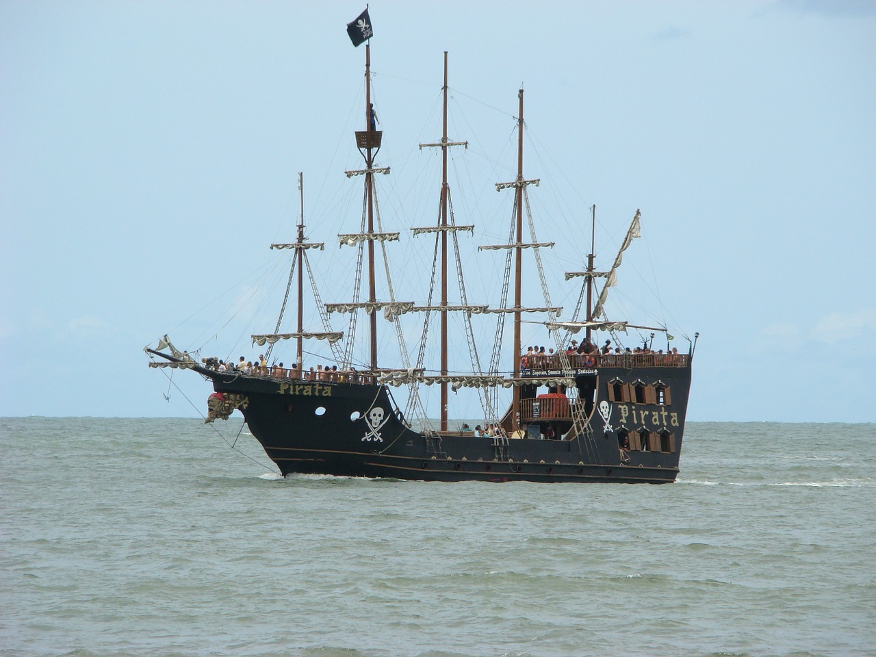 mar pirates ship masts free photo