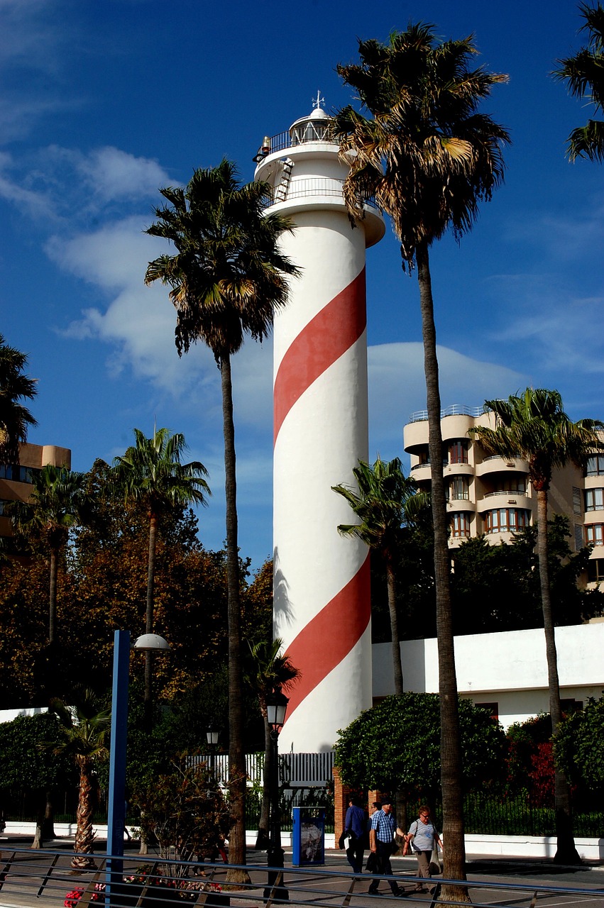 marbella lighthouse spain free photo