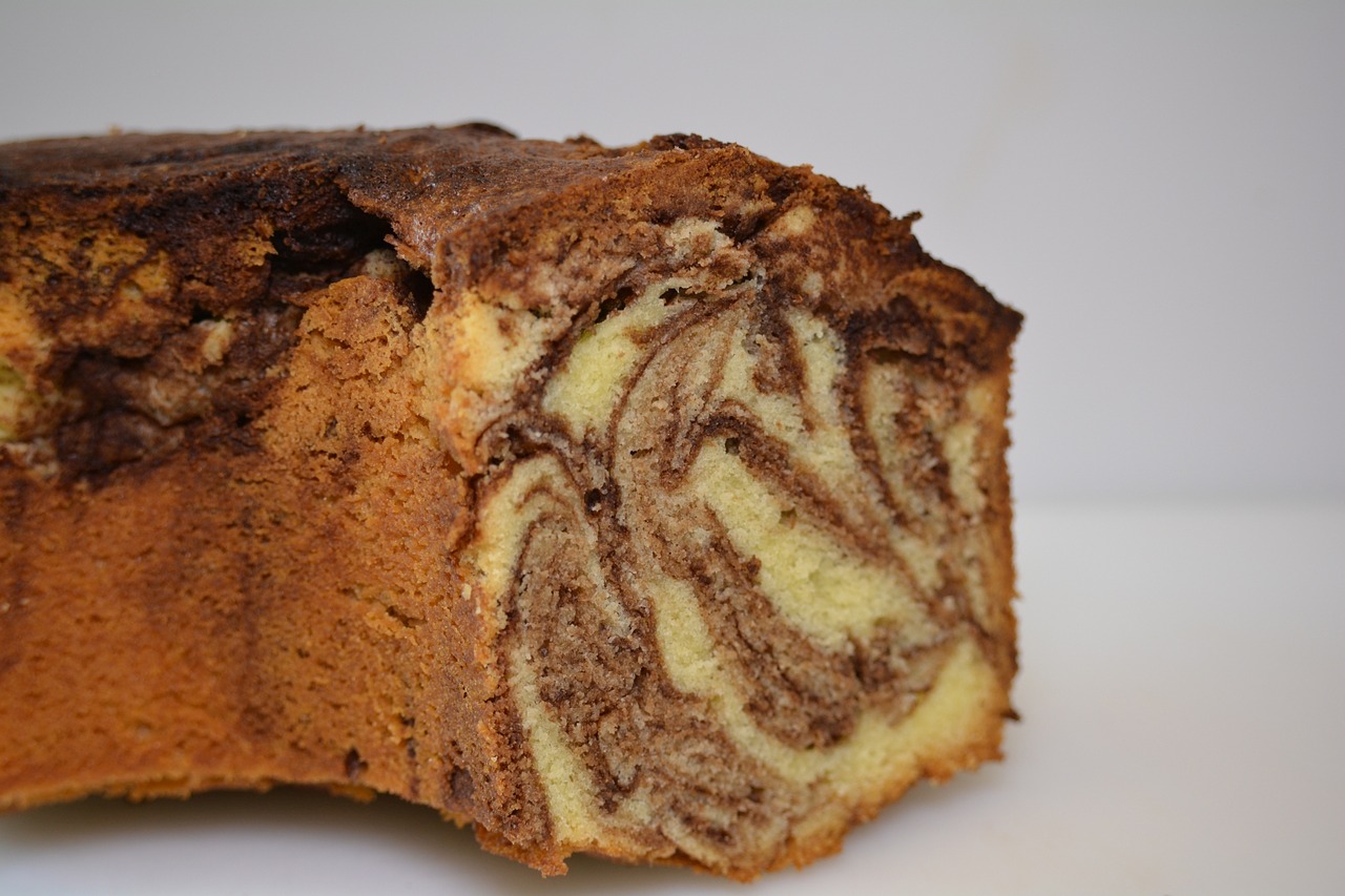 marble cake bake cake free photo