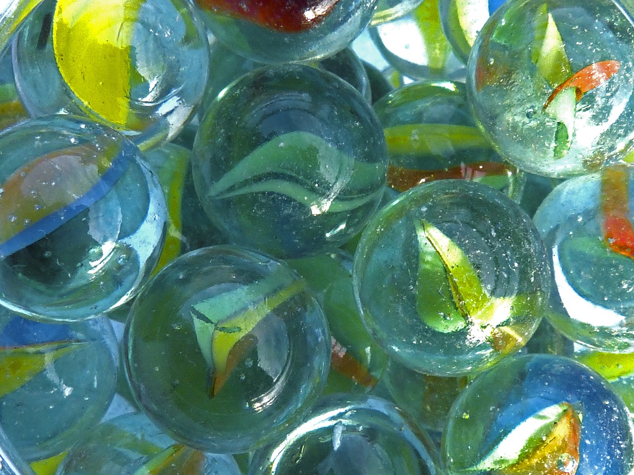 marbles balls glass free photo