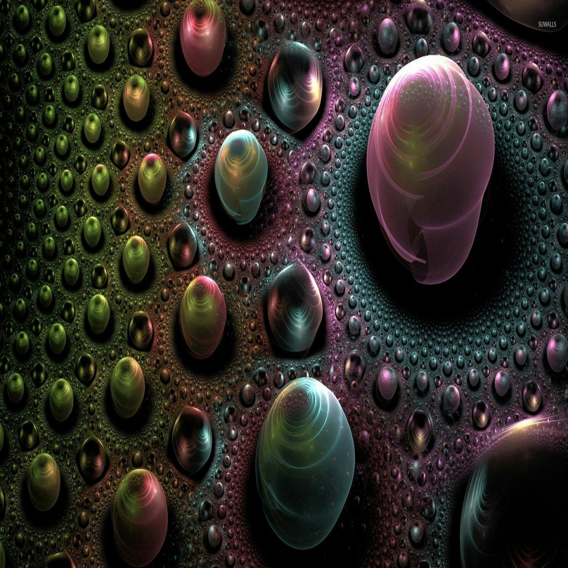 wallpaper fractal marbles free photo