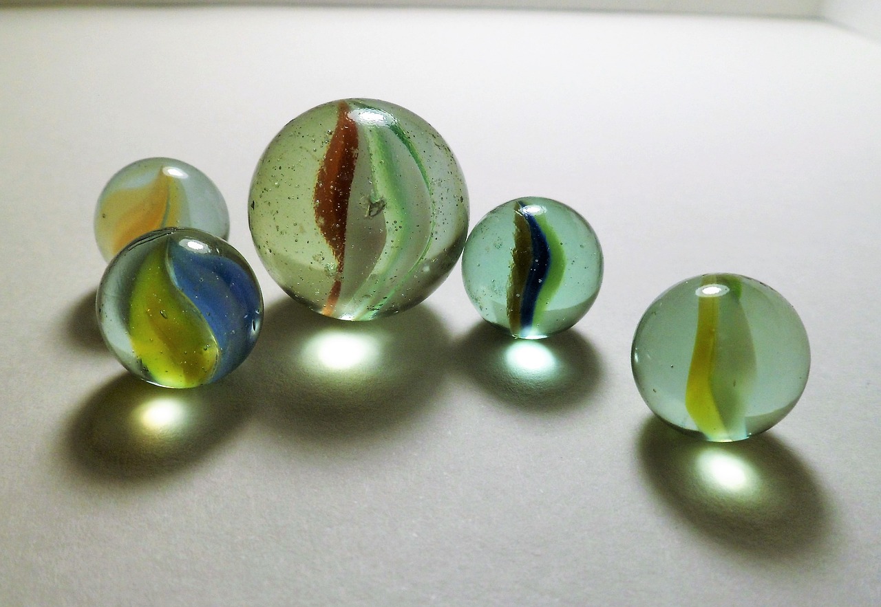 marbles balls transparency free photo