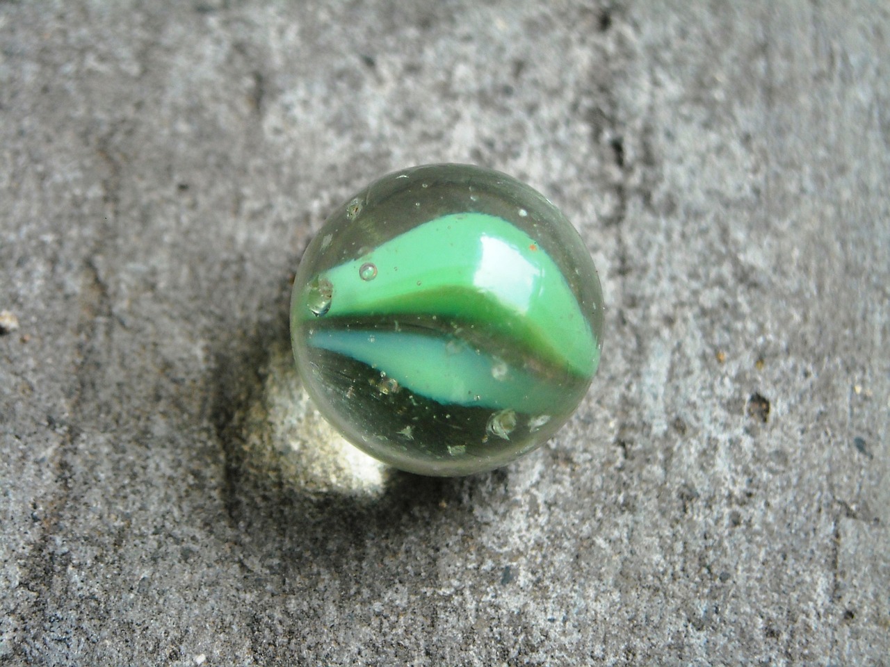 marbles green blue free photo