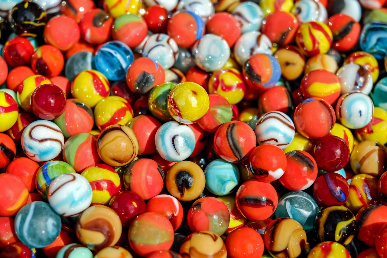 marbles glass marbles about free photo