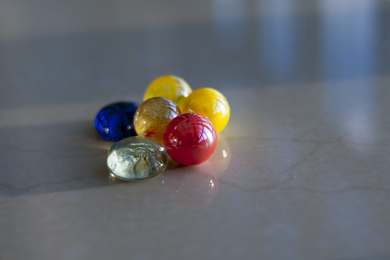 marbles bright vivid free photo