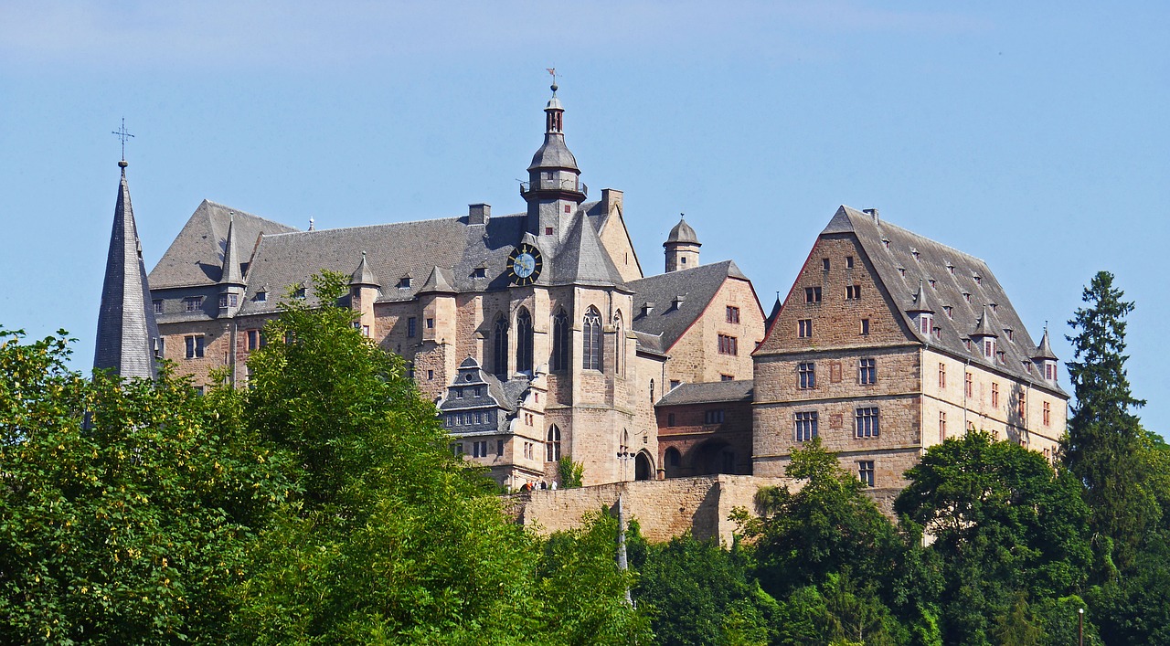 marburg castle hill closed marburg free photo