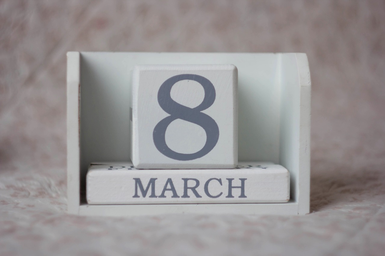 march 8 women's day calendar free photo