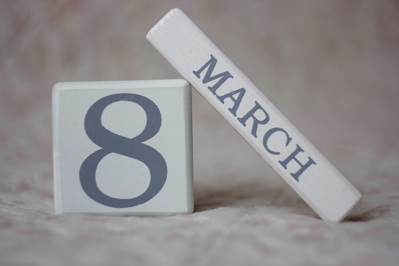 march 8 women's day calendar free photo