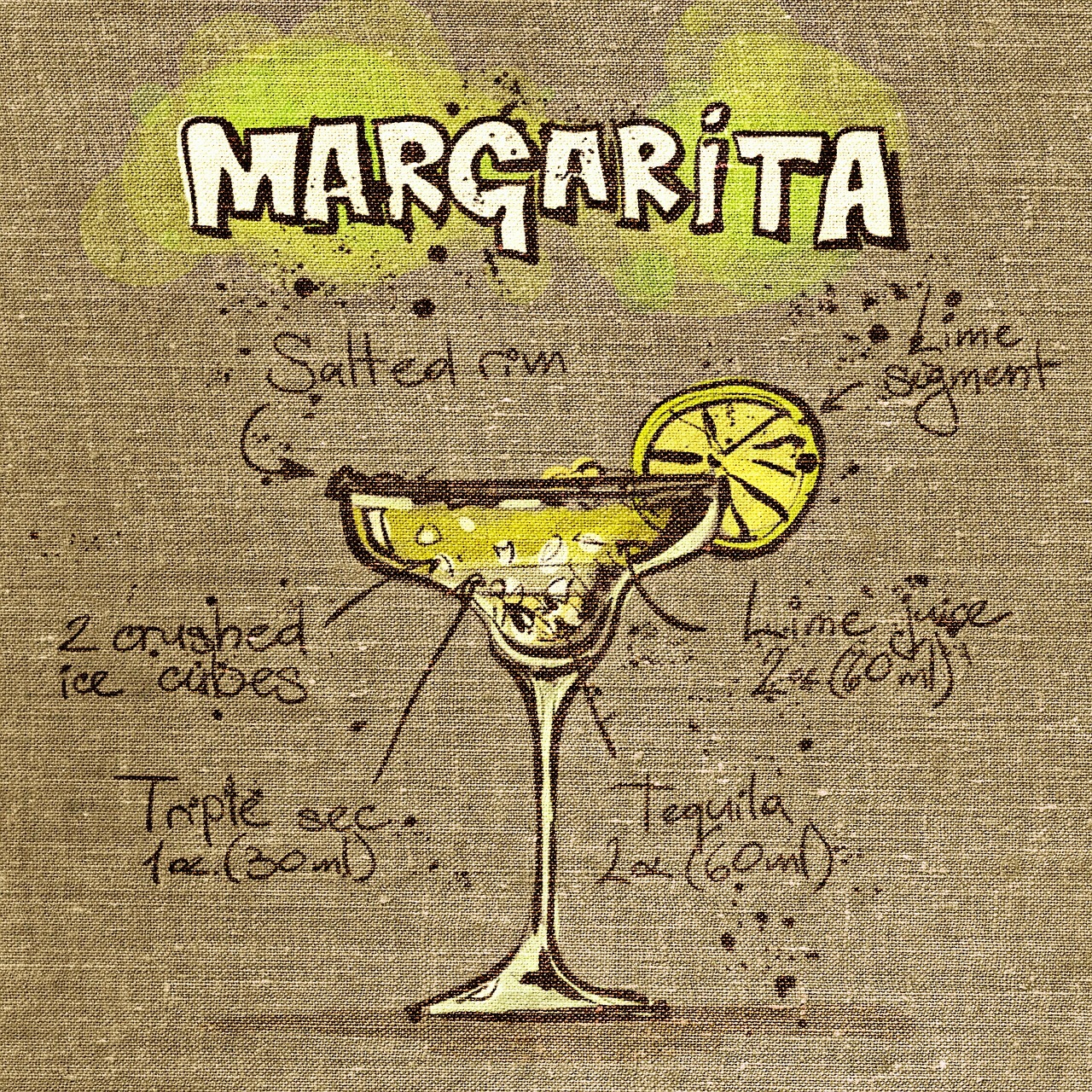 margarita cocktail tissue free photo