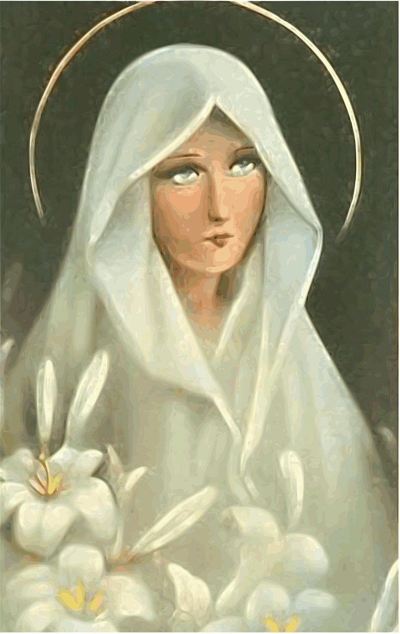 maria santa virgin free photo