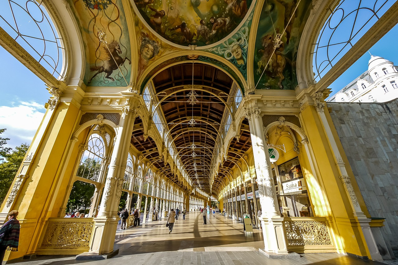 mariánské lázně lobby architecture free photo