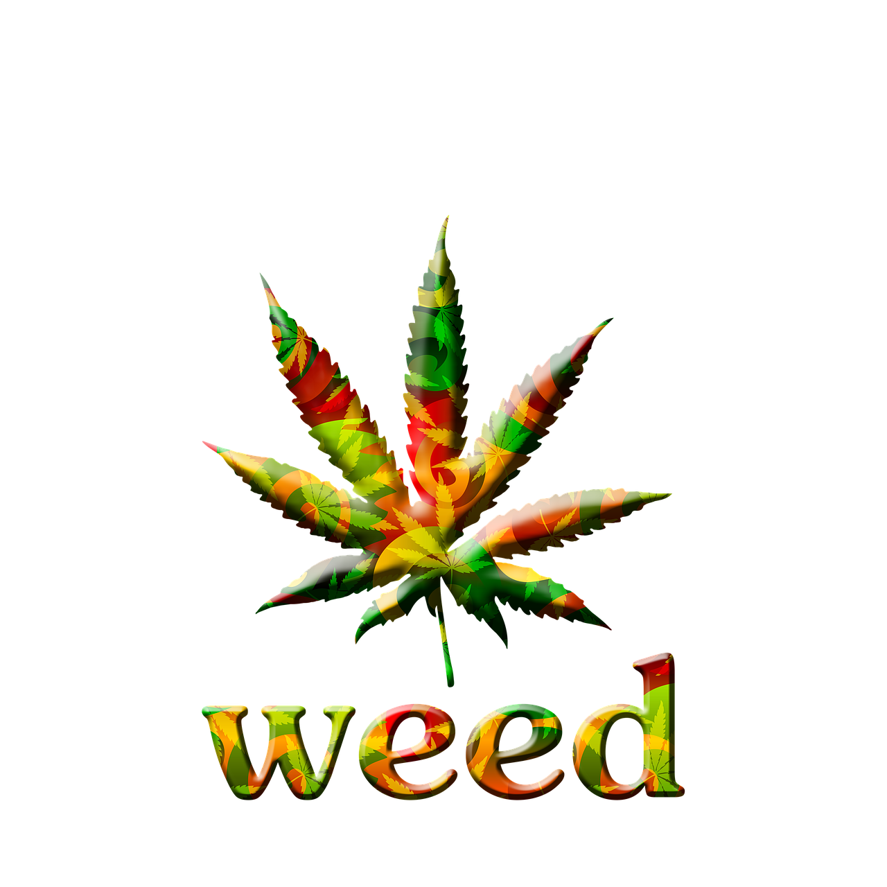 marijuana leaf bright graphic free photo