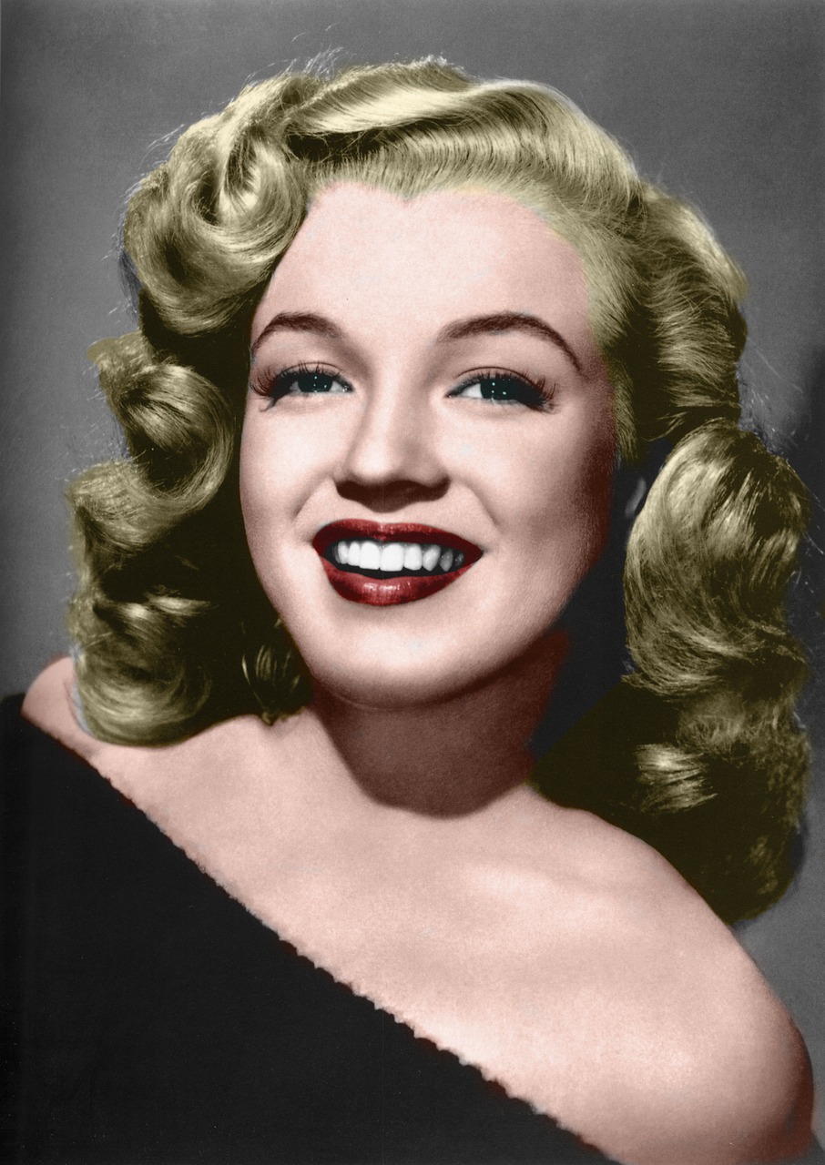 marilyn coloured 30's free photo