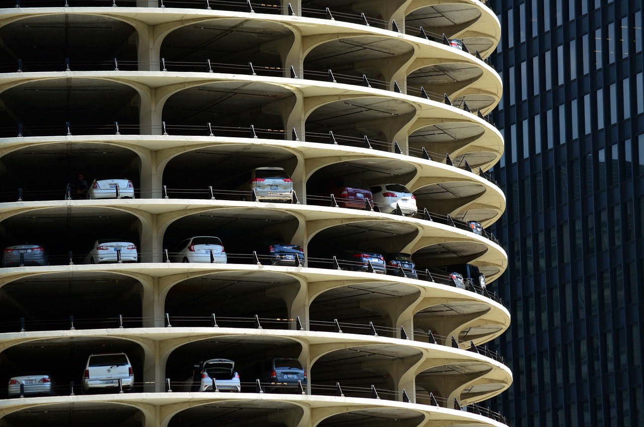 parking garage vehicles free photo