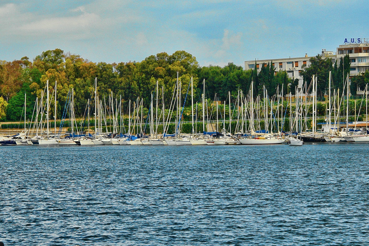 marina boats sailing free photo