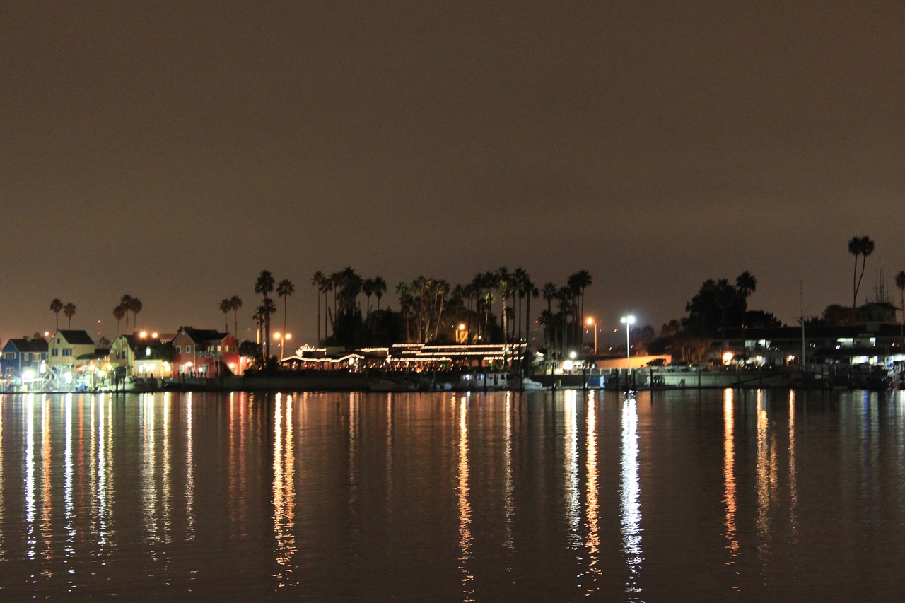 marina night sky free photo