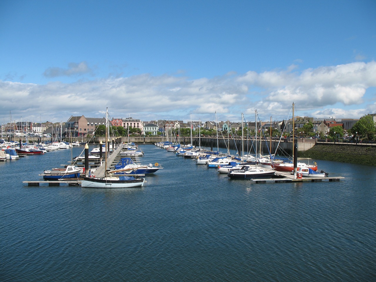 marina boats harbor free photo