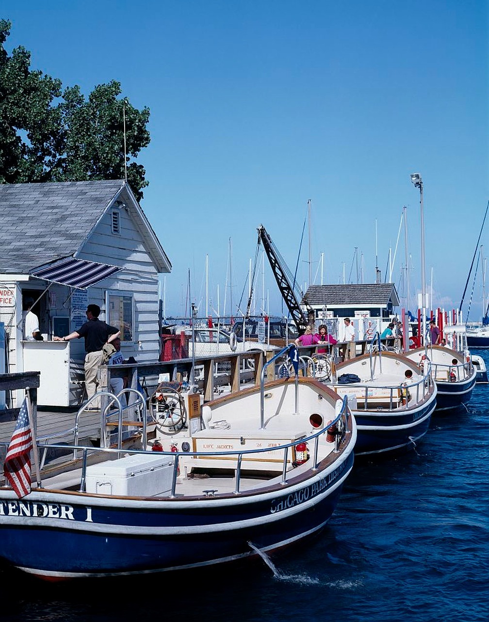 marina lake michigan boats free photo