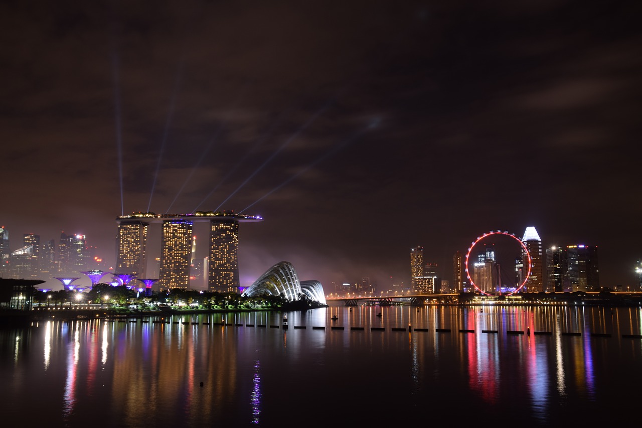 marina bay singapore landmark free photo