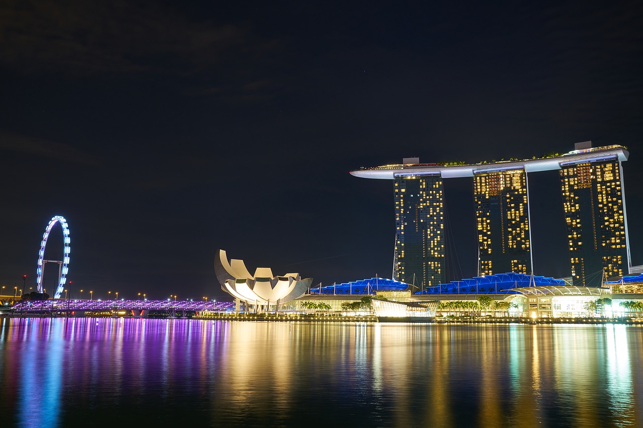 marina bay sands hotel asian free photo