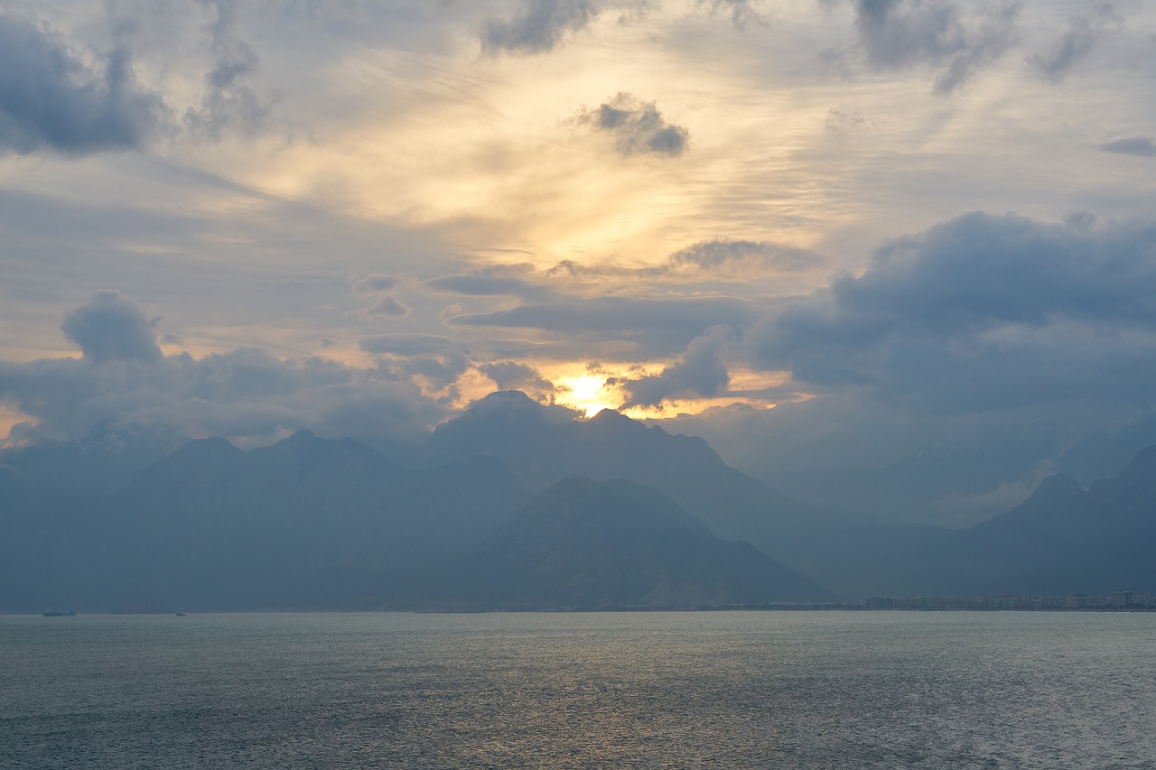 marine  landscape  clouds free photo