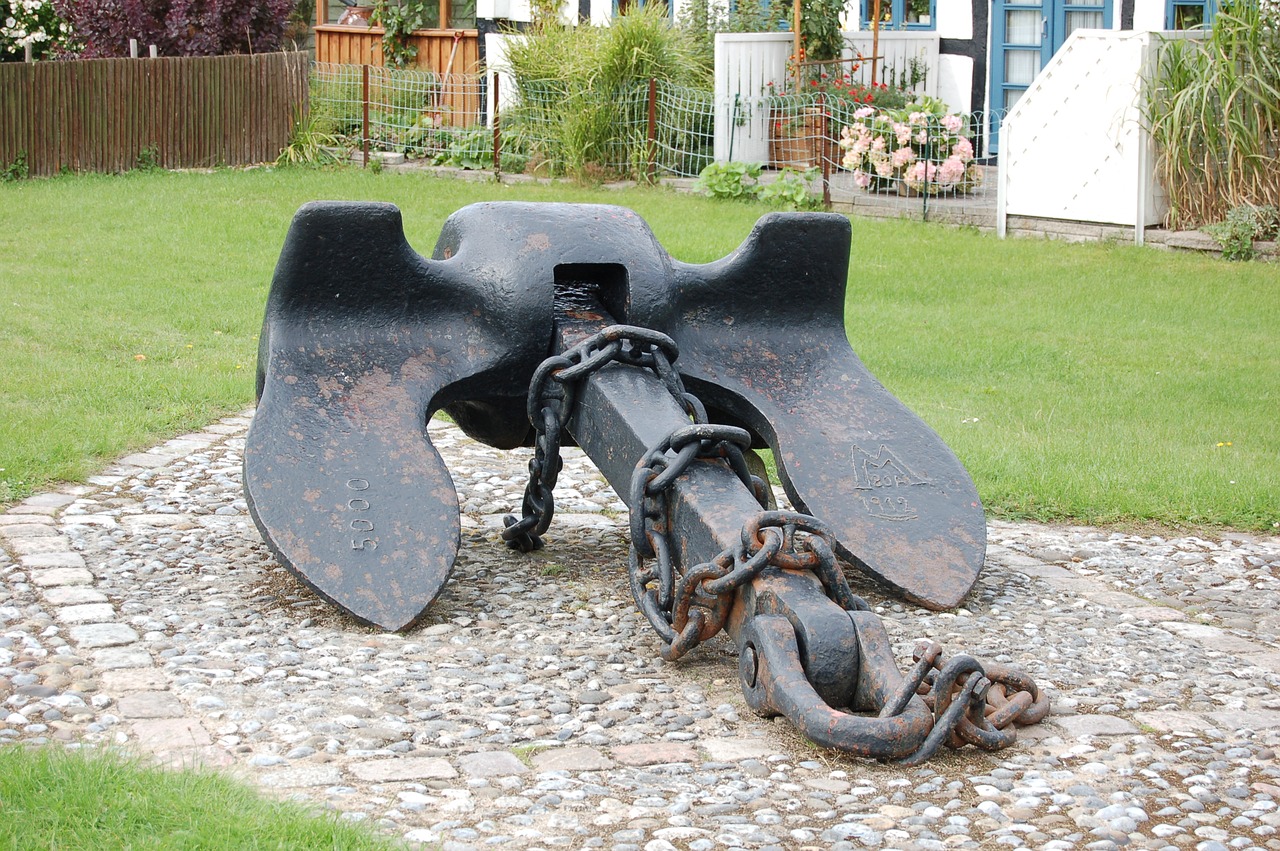 marine anchor an island karrebaeksminde free photo