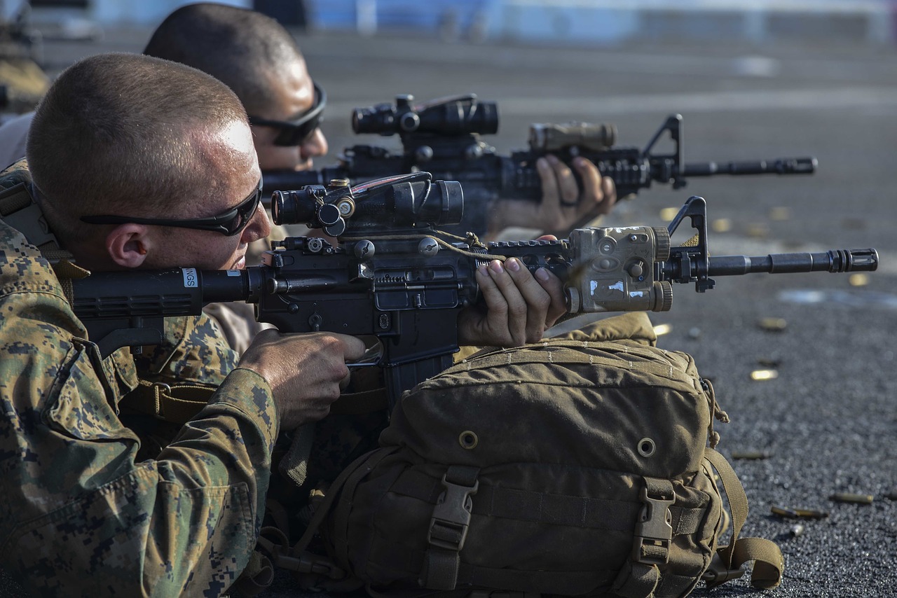 marines usmc m4a1 carbine free photo