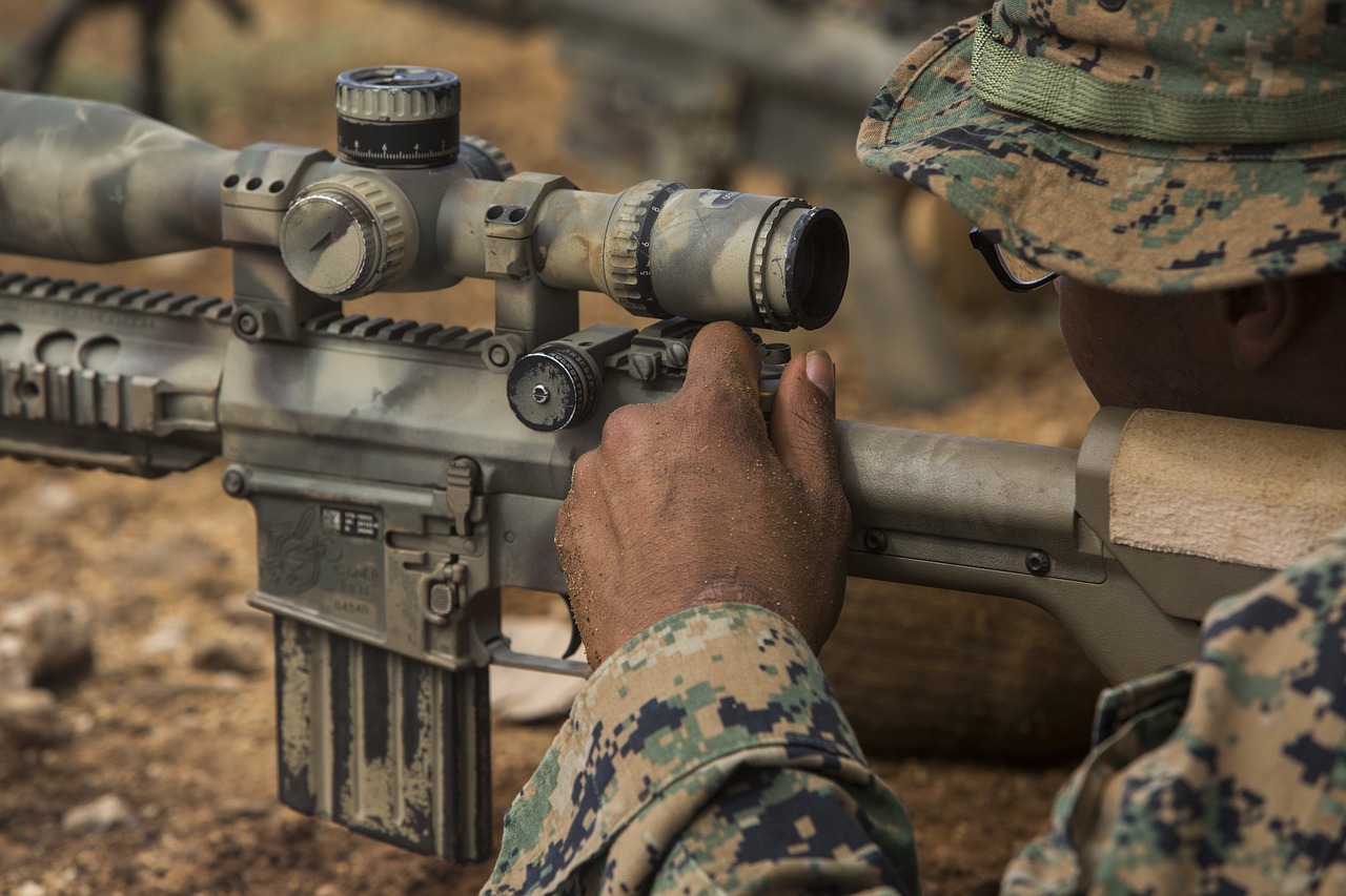 marines sniper rifle free photo