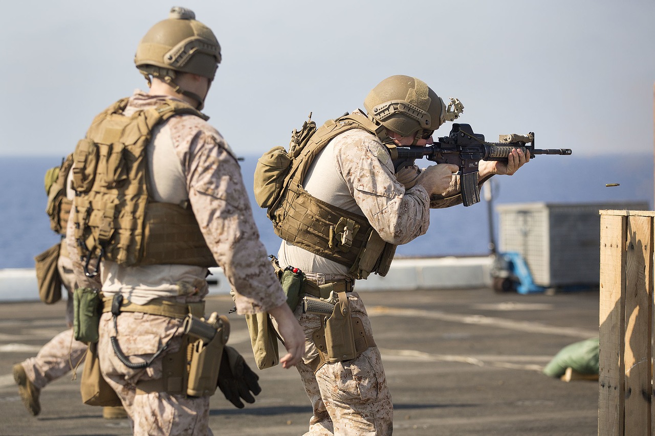 marines 24th marine expeditionary unit deck shoot free photo