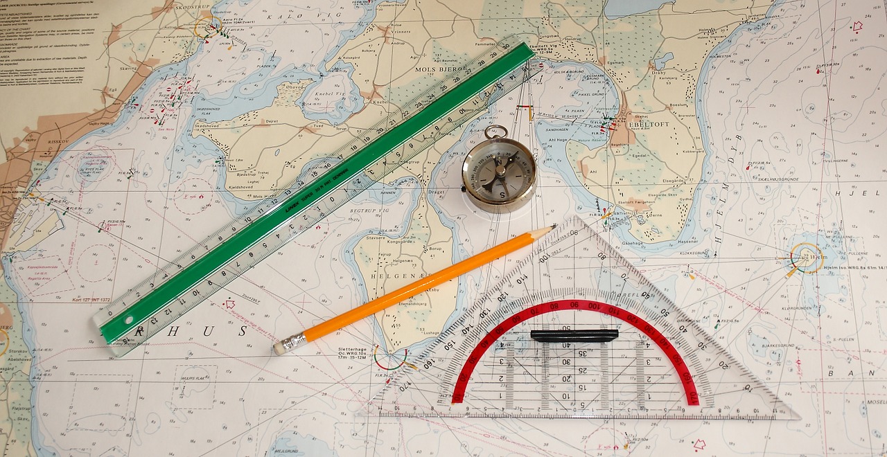 maritim navigation chart free photo