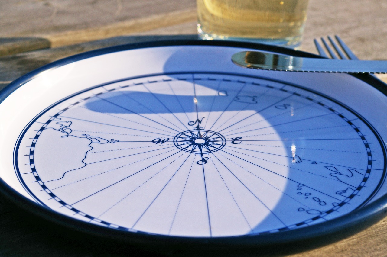 maritime  maritime dishes  compass free photo