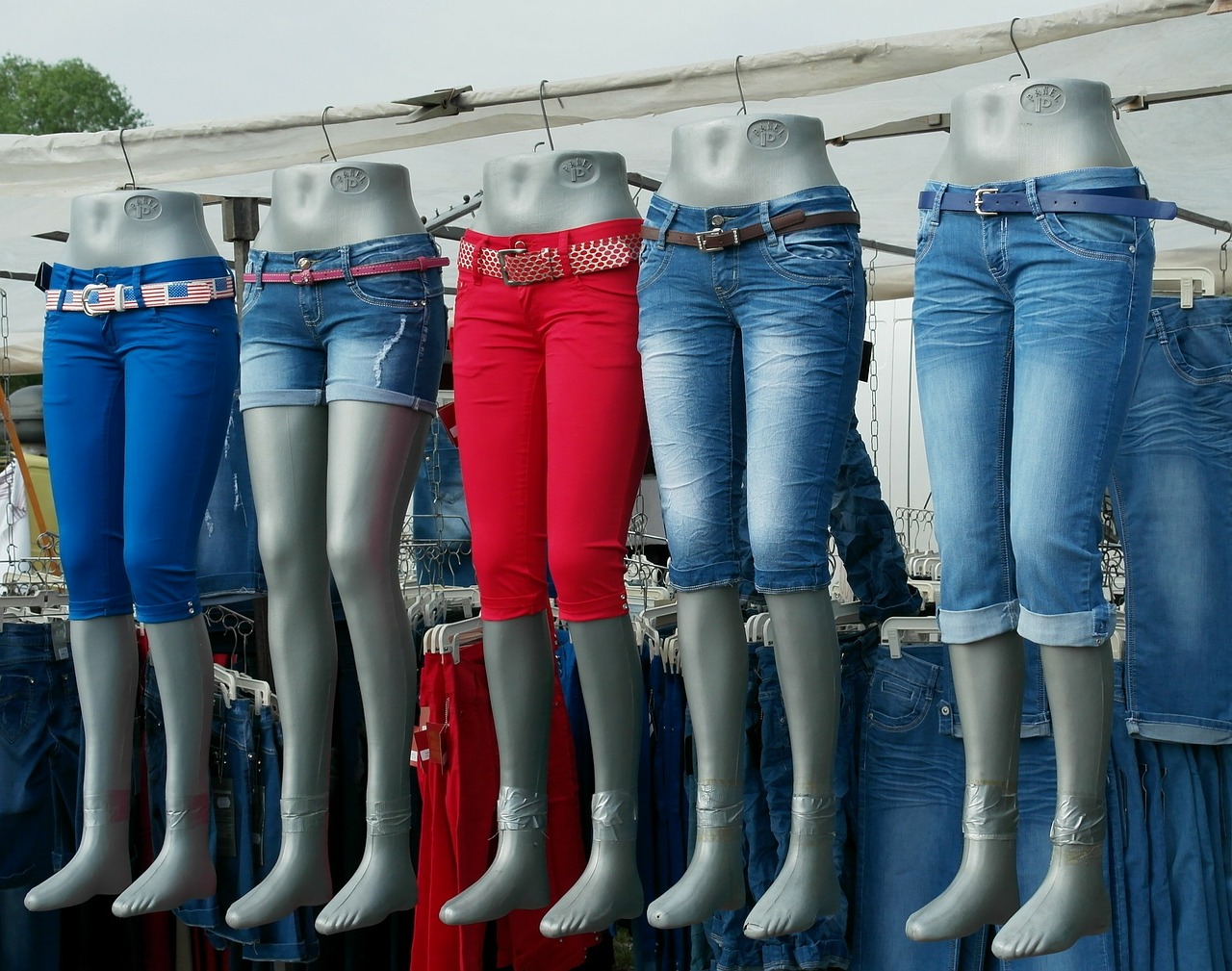 market jeans clothing free photo