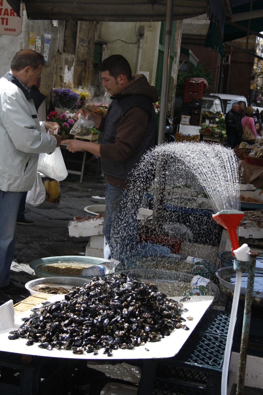 market mussels italy free photo