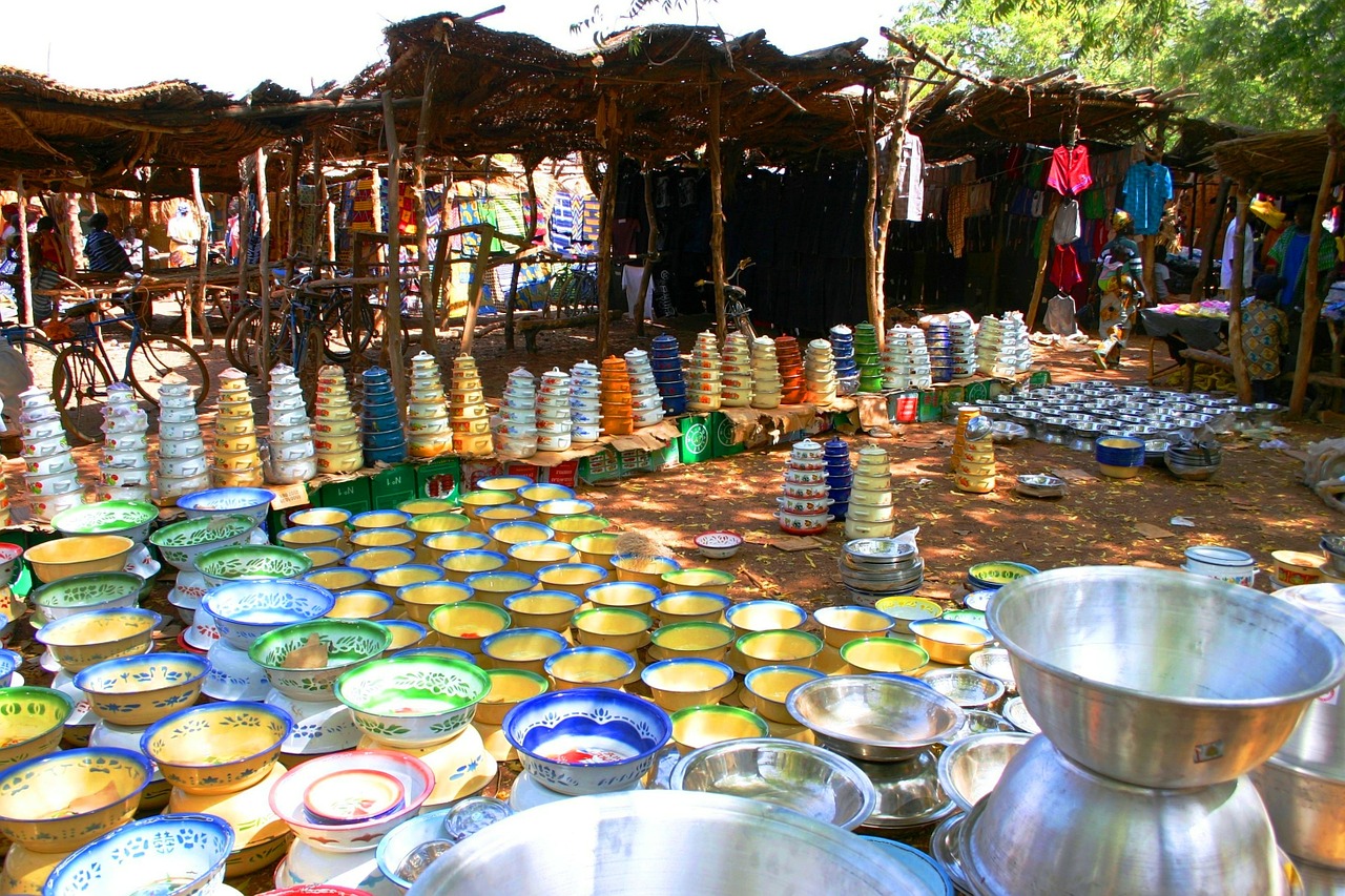 market africa burkina faso free photo