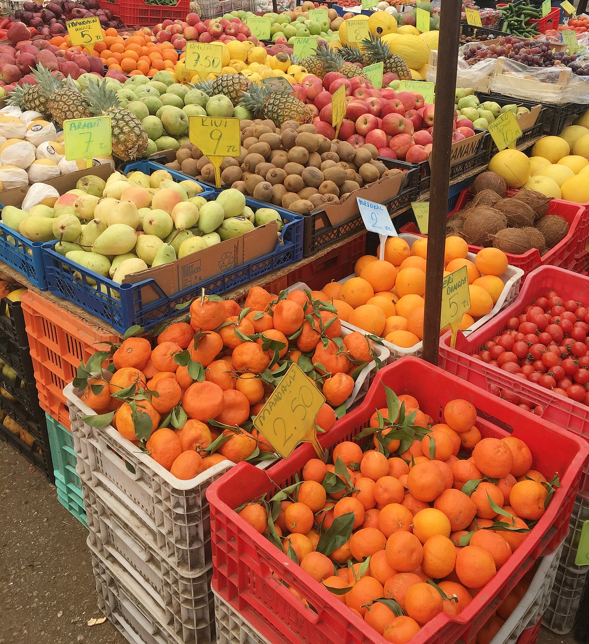 market tangerines fruit free photo