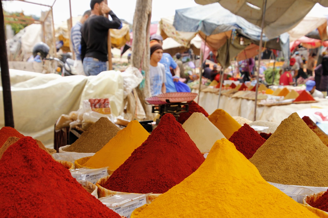 market spices oriental free photo
