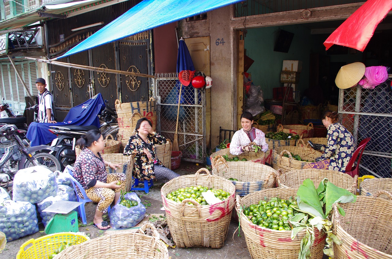 market saigon mekong free photo