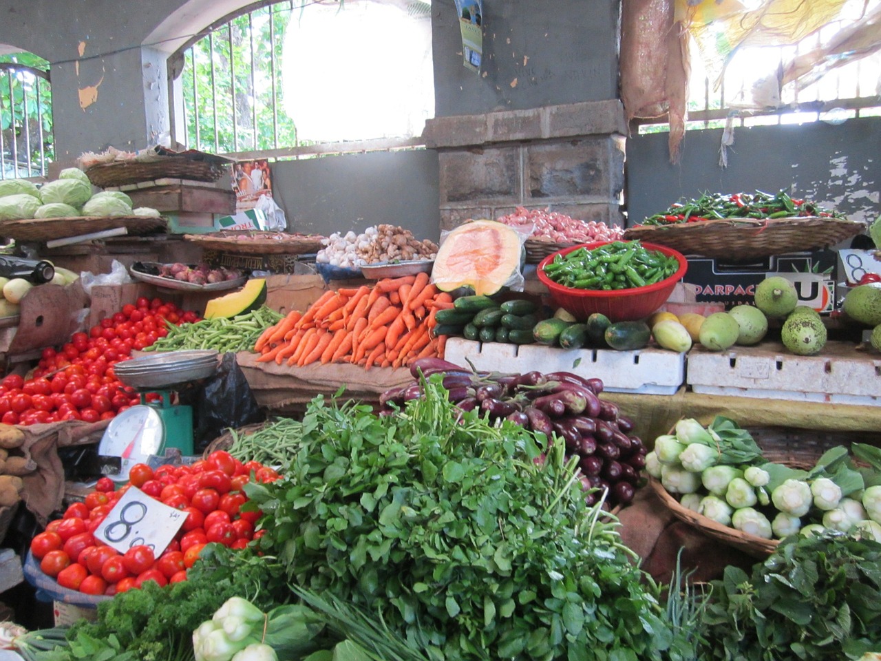 market market stall vegetables free photo