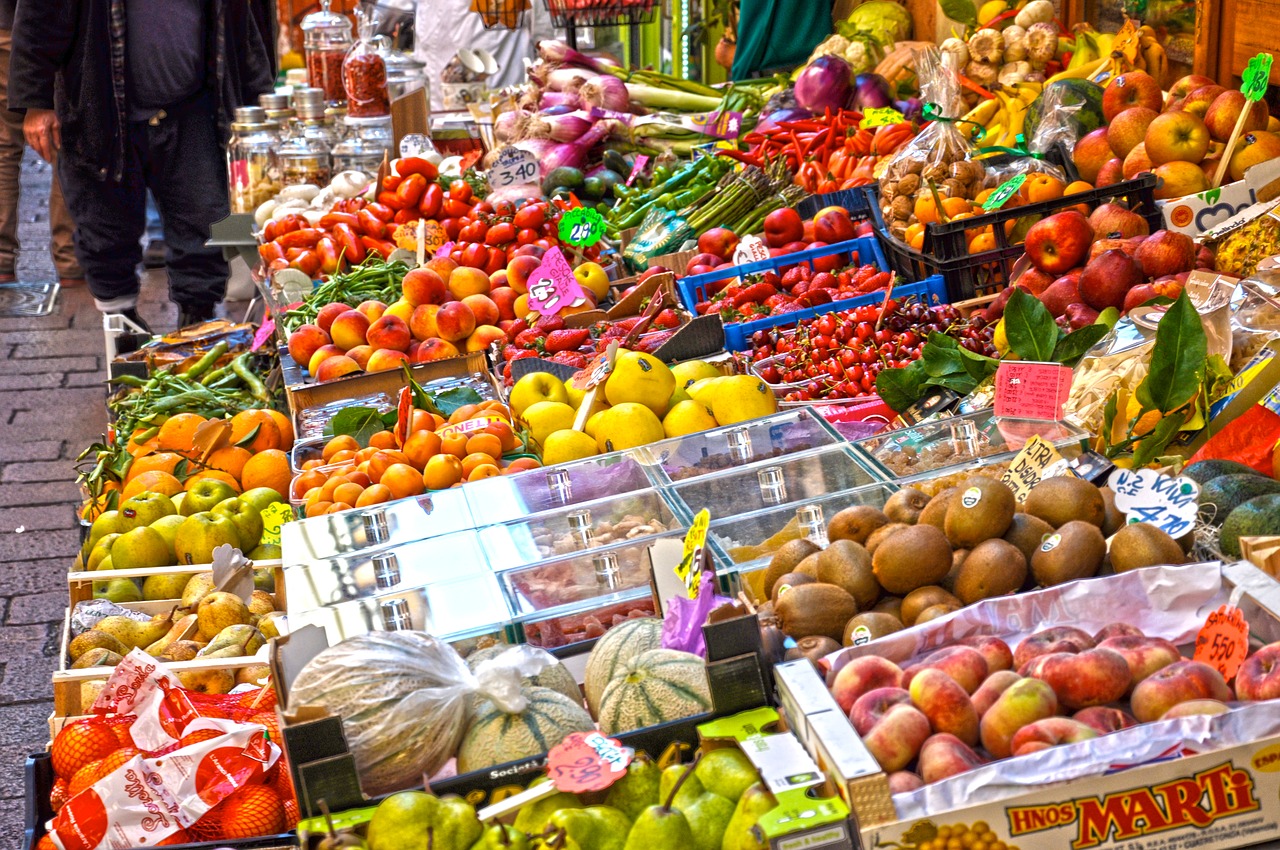 market sell stall free photo