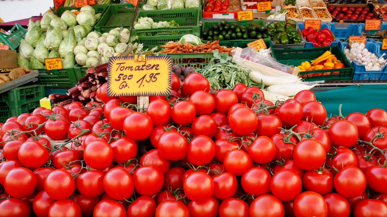 market fruit vegetables free photo