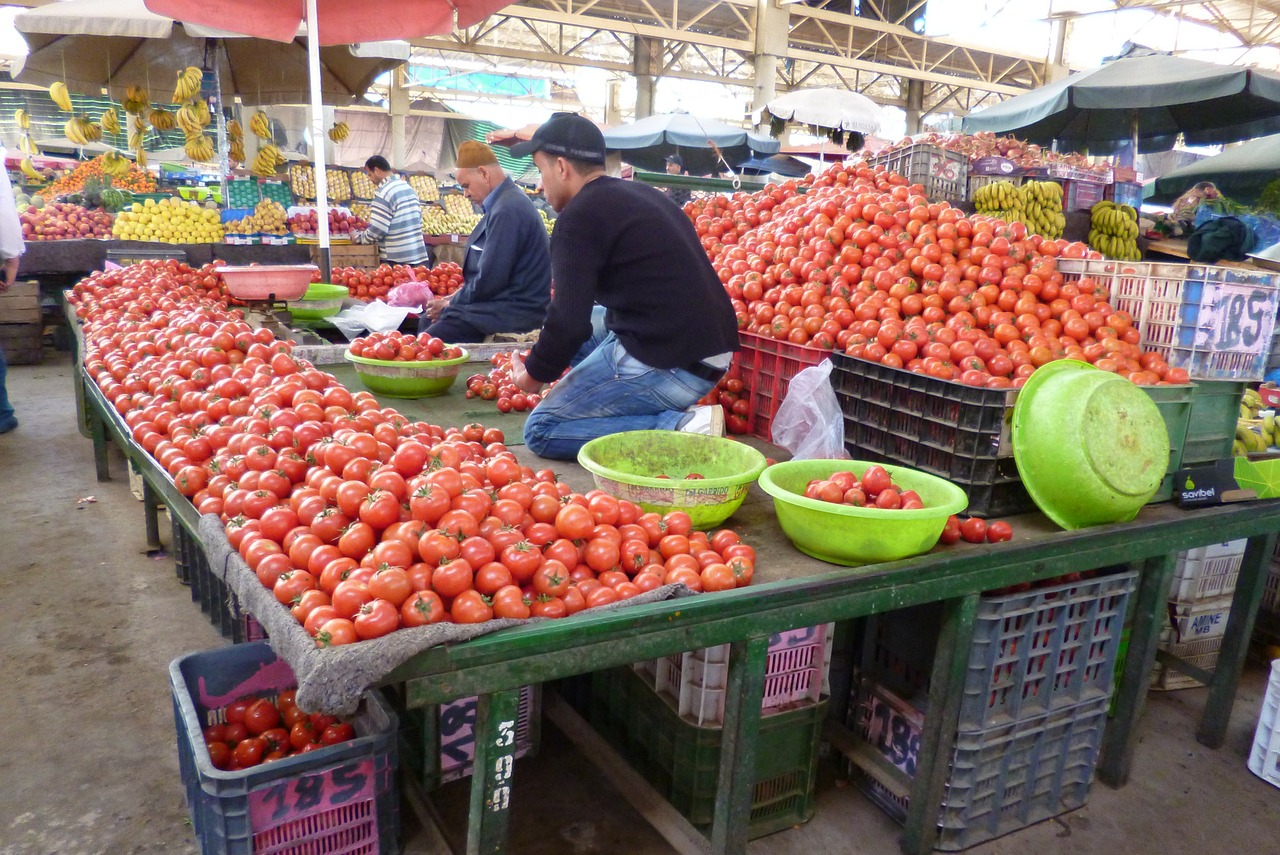 market bazaar vegetables free photo