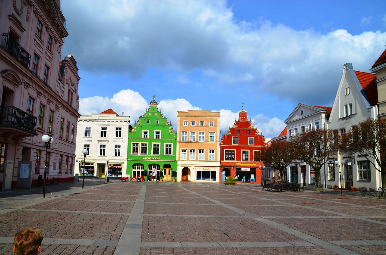 market güstrow mecklenburg free photo