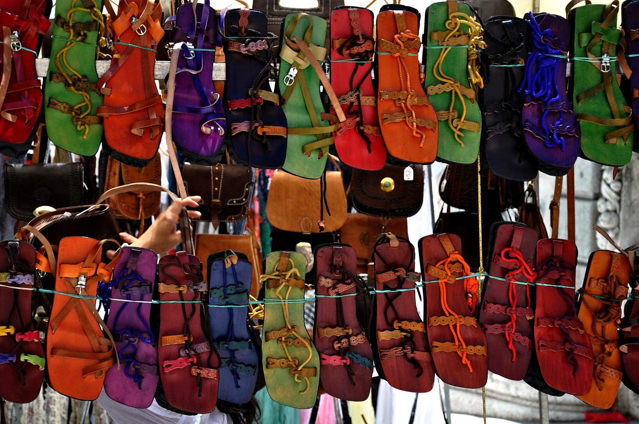 market  sandals  since free photo